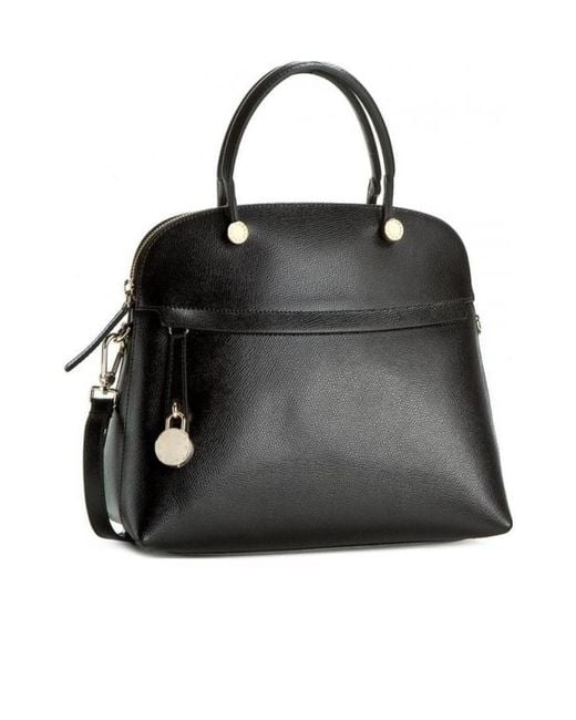 Furla Black Logo Detail Handbag