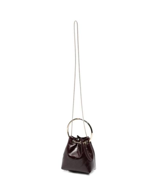 Jimmy Choo White Drawstring Shoulder Bag