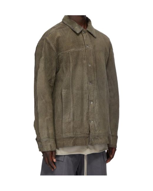 Rick Owens Brown Jumbo Worker Jacket for men