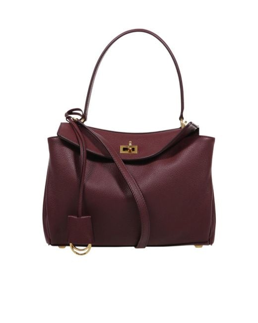 Balenciaga Purple Rodeo Small Tote Bag