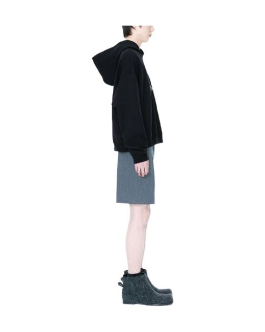 we11done Blue Logo Long-Sleeved Sweater for men