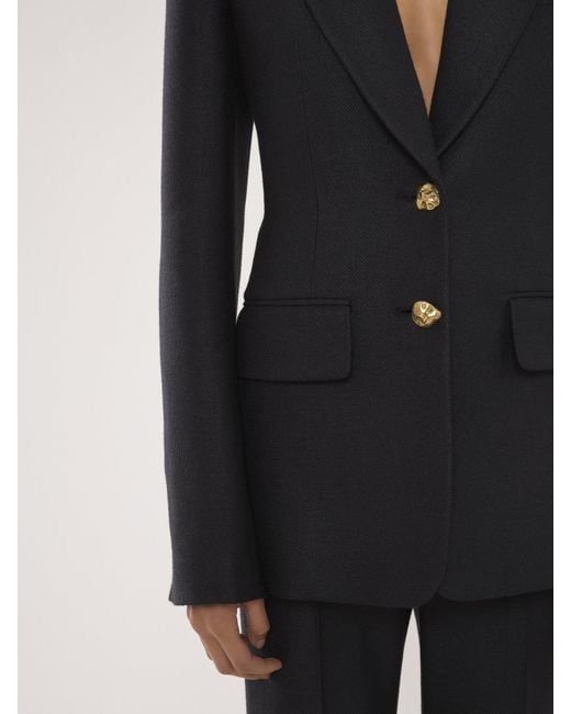 Chloé Blue Chloé Single-Breasted Tailored Jacket