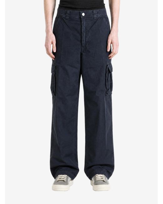 ERL Blue Ripstop Cargo Pants for men