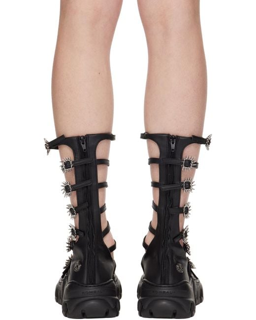 Rombaut Black Mj High Ballet Flats