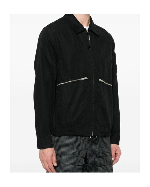 C P Company Black Zipper Jacket for men