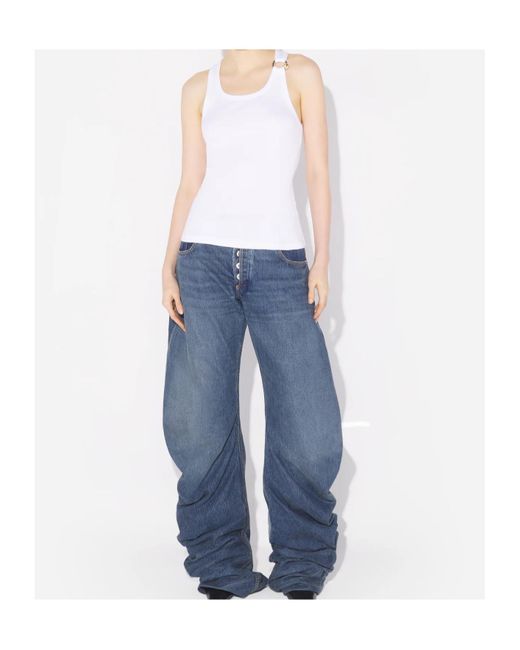 Jean Paul Gaultier White Cotton Tank Top