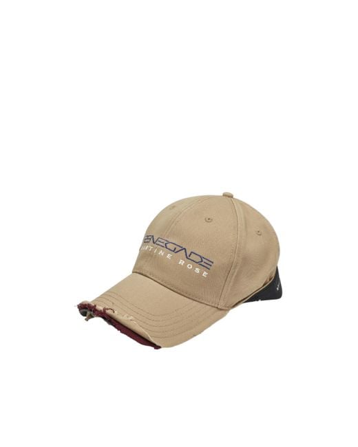 Martine Rose Natural Distressed Baseball Cap for men