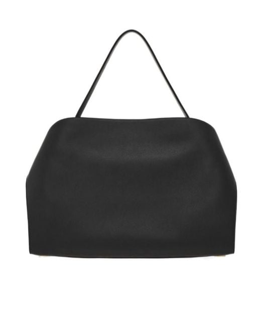 Ferragamo Black Ferragamo Hug Soft Bicolor Large Shoulder Bag