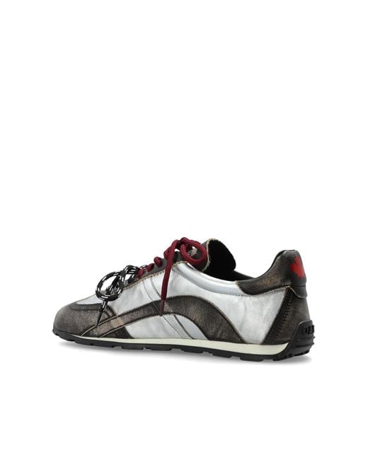 DSquared² Black Round-Toe Sneakers for men