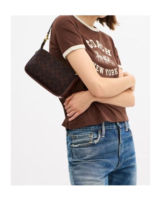 COACH Brown Plaza Shoulder Bag
