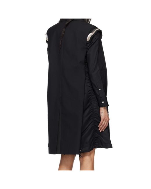 Sacai Black Long Vest