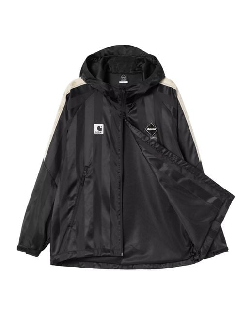 Carhartt Black X F.C.Real Bristol Warm Up Hooded Jacket for men