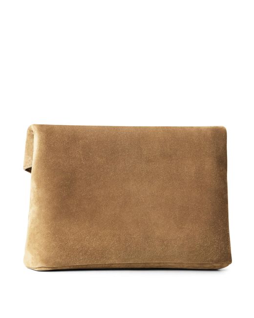 Saint Laurent Natural Minimalist Clutch Bag