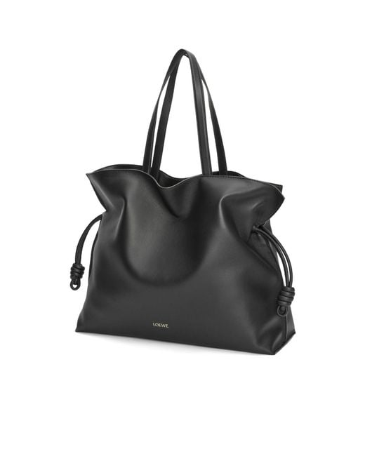 Loewe Black Xl Flamenco Clutch Bag