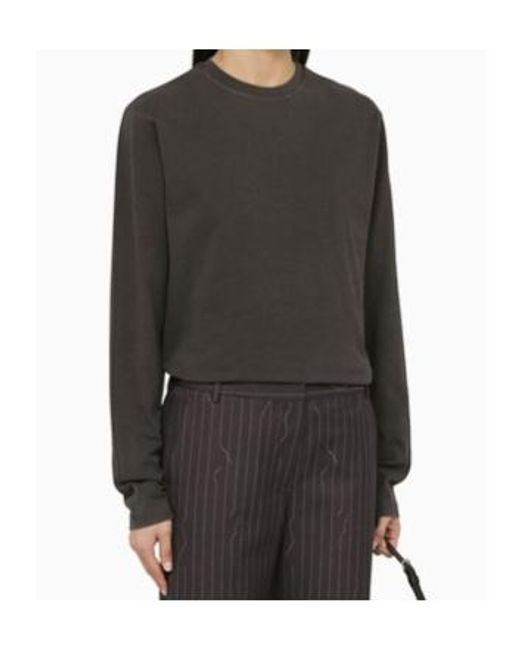 Sportmax Gray Long-Sleeved T-Shirt