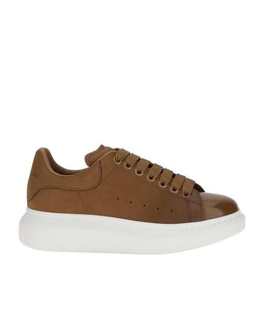 McQueen Brown Oversized Low-Top Sneakers for men