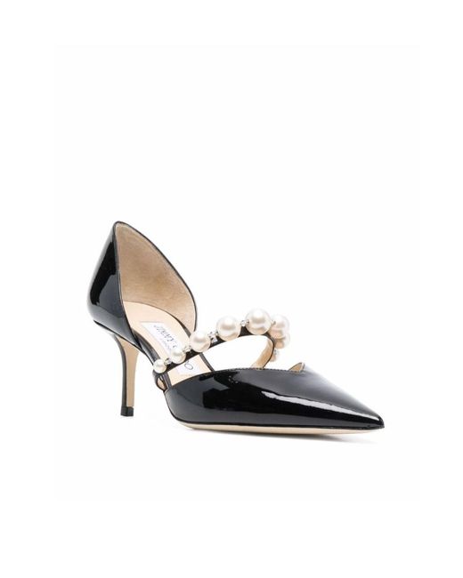 Jimmy Choo Black Aurelie 65 Patent Leather Pumps
