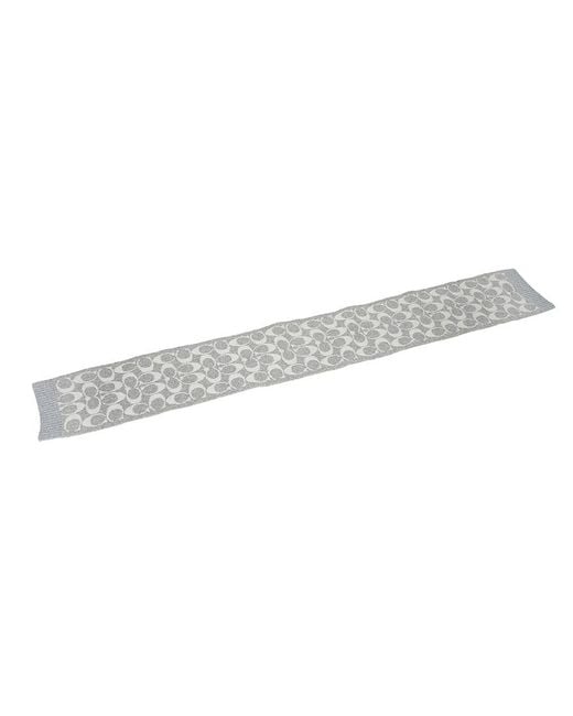 COACH Gray Ribbed Scarf for men