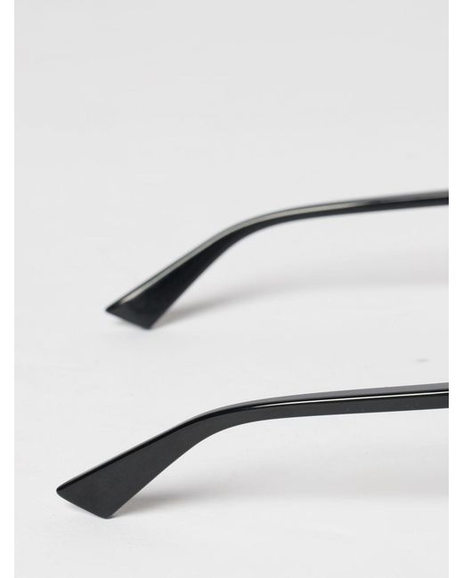 Bottega Veneta White Eyewear Cat Eye Frame Sunglasses