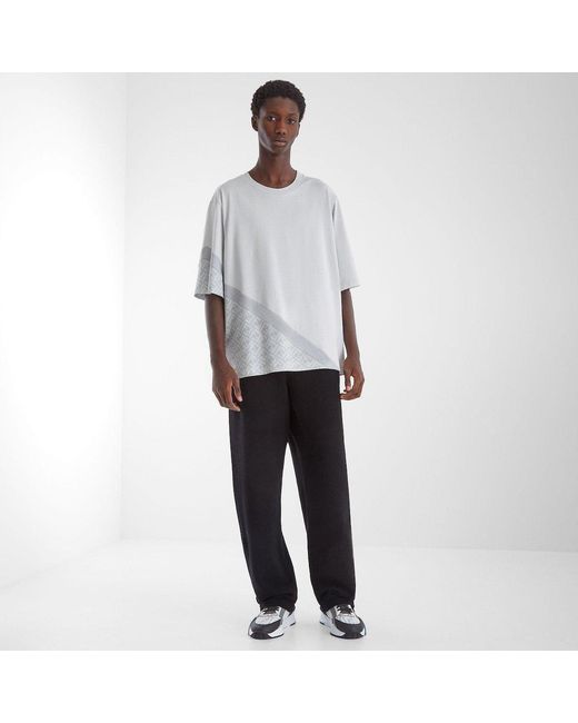 Fendi White Crewneck Short-Sleeved T-Shirt for men