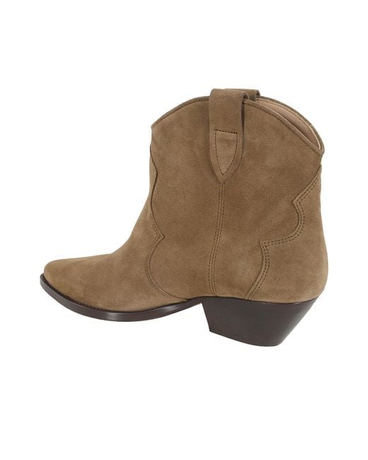 Isabel Marant Brown Dewina Pointed Toe Ankle Boots