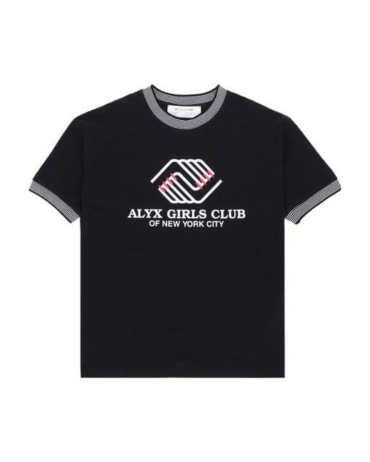 1017 ALYX 9SM Black T-Shirt With Round Neck And Short Sleeves for men
