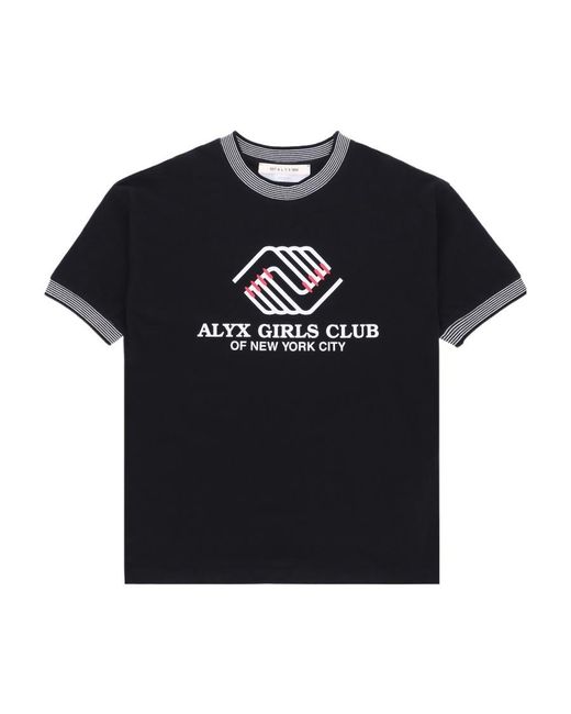 1017 ALYX 9SM Black T-Shirt With Round Neck And Short Sleeves for men