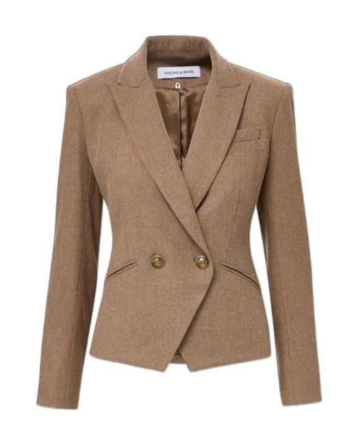 Veronica Beard Brown Rickie Cropped Dickey Jacket