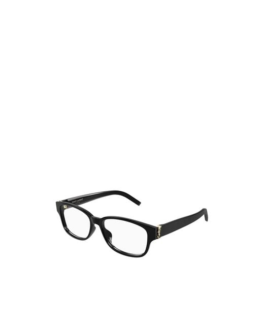 Saint Laurent White Eyewear Rectangle-Frame Glasses for men
