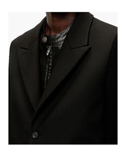 DIESEL Black Coat for men