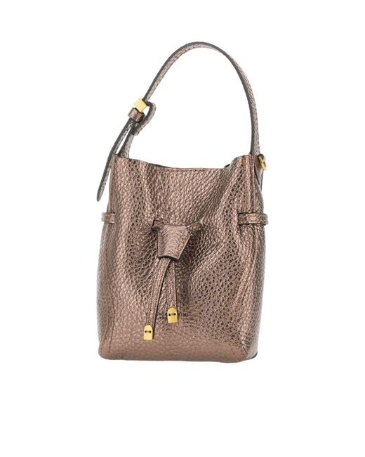 Gianni Chiarini Brown Sienna Small Bucket Bag