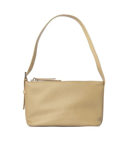 A.P.C. Natural Vera Logo Embossed Shoulder Bag