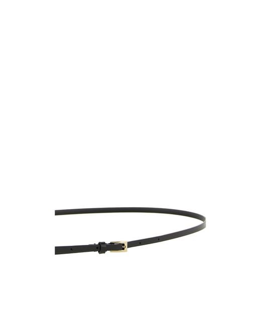 Tom Ford White Slim Patent Belt