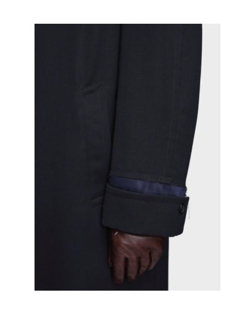 Maison Margiela Blue Single-Breasted Coat for men