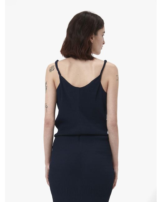 J.W. Anderson Blue Jw Anderson Knotted Strap Top