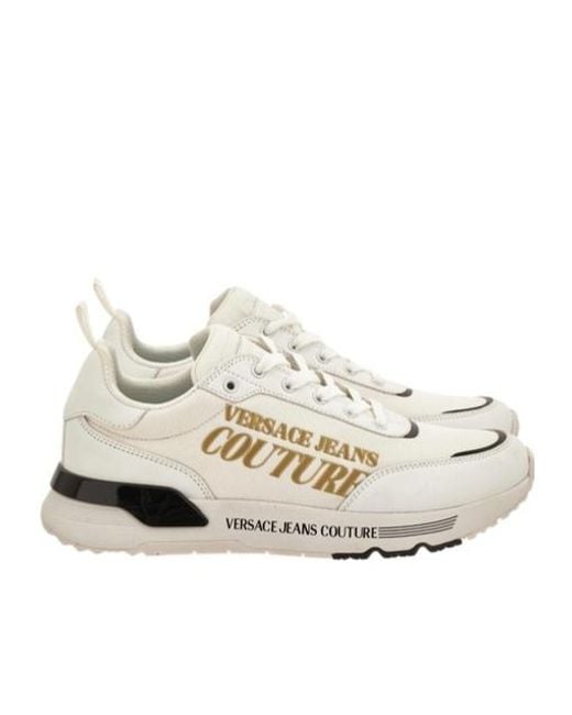 Versace White Logo Sneakers for men