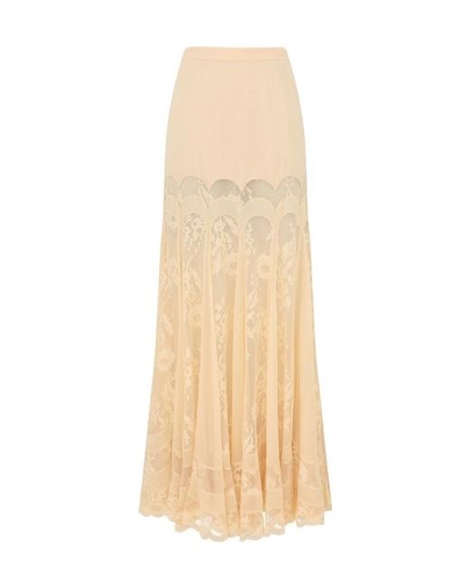 Zimmermann Natural Valiant Panelled Maxi Skirt