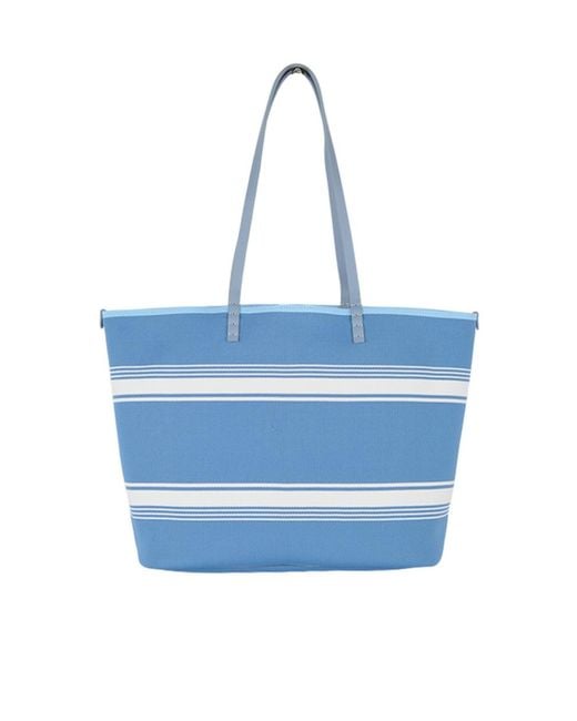 Crisathena Blue Large Double Handle Shoulder Bag