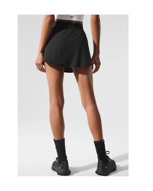 Alo Yoga Black Logo Waist Skirt