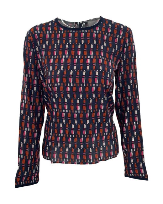 Sportmax Blue Long-Sleeved Sweater