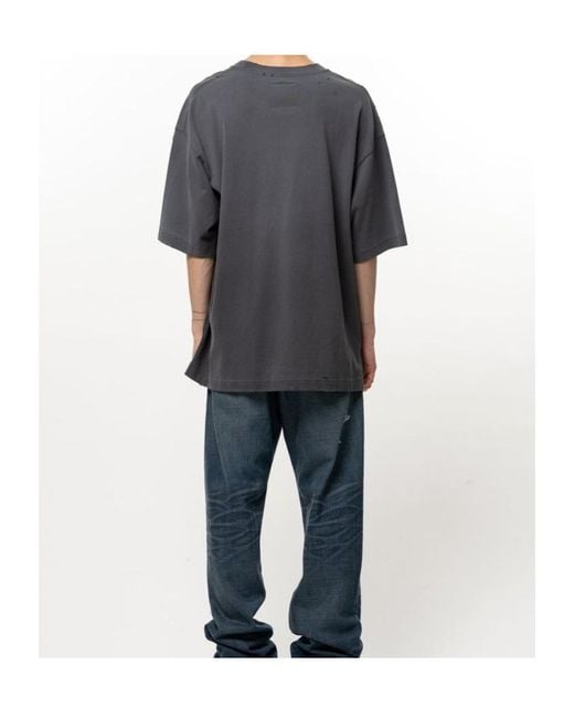Maison Mihara Yasuhiro Gray Leon Graffiti Print T-Shirt for men