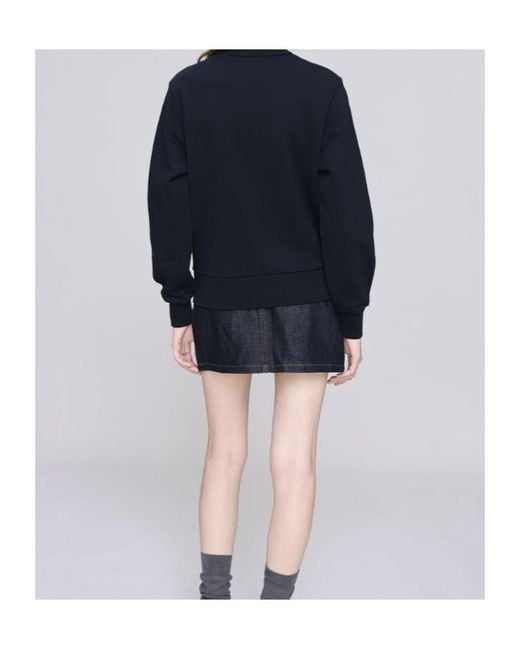 A.P.C. Blue Logo-Appliqué Sweatshirt