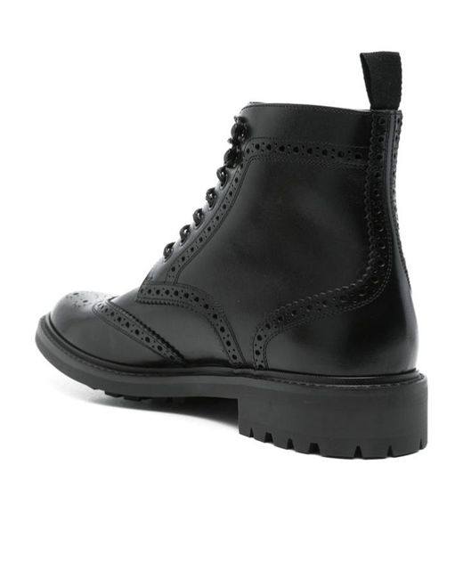Saint Laurent Black Round-Head Short Boots for men