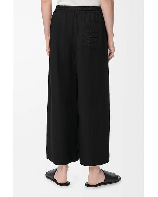 Loewe Black Cropped Trousers for men