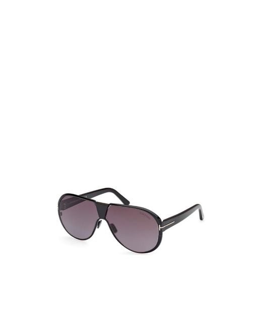Tom Ford Purple Logo Logo Sunglasses for men