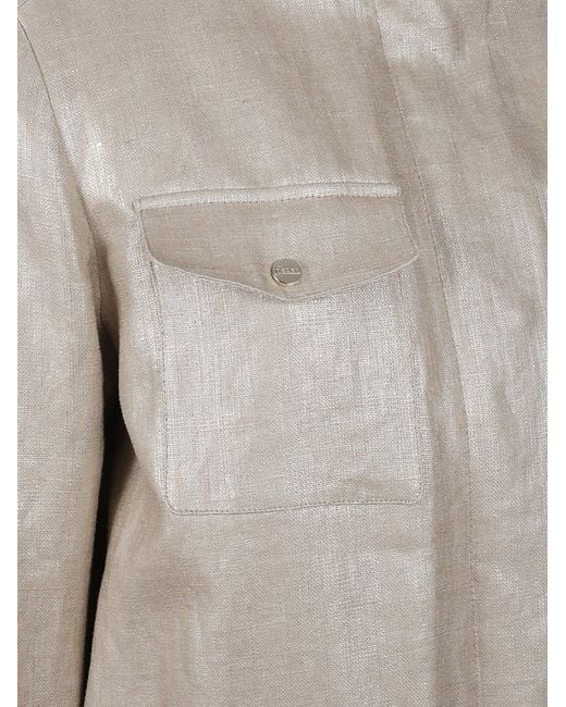 Herno Gray Flap Pocket Casual Jacket