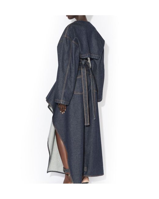 Alaïa Blue Wrap Denim Jacket