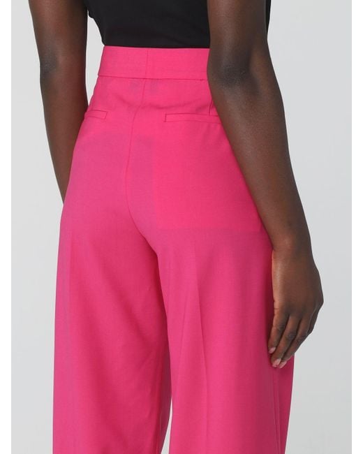 MSGM Pink Straight Casual Pants