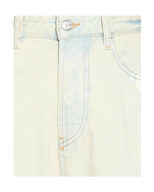 DIESEL White Denim Trousers