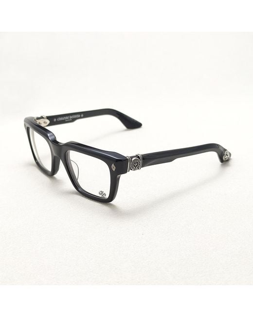 Chrome Hearts White Full-Rimmed Plano Lenses for men